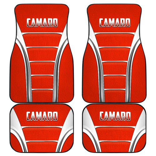 Camaro Red Style Car Floor Mats