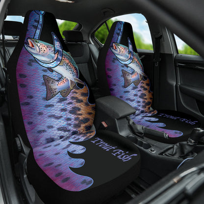 Trout Fish Hook Printing Car Seat Covers