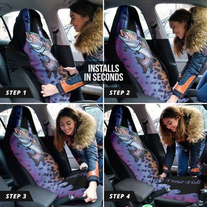 Trout Fish Hook Printing Car Seat Covers