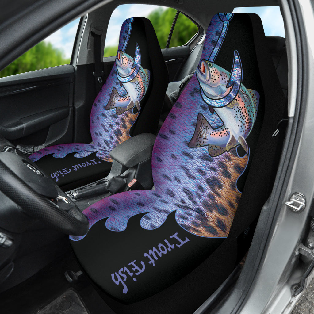Trout Fish Hook Printing Car Seat Covers
