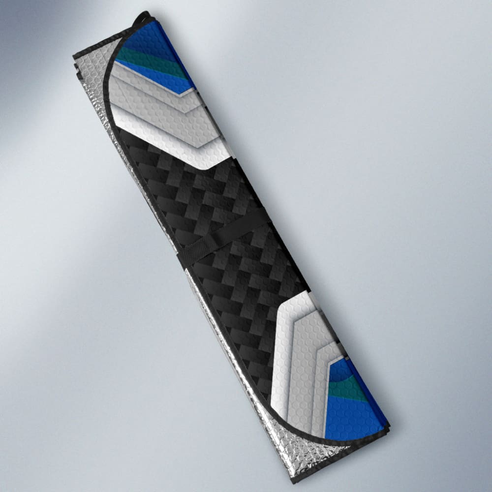 Amazing Volvo Blue Black Themed Printed Car Auto Sun Shades