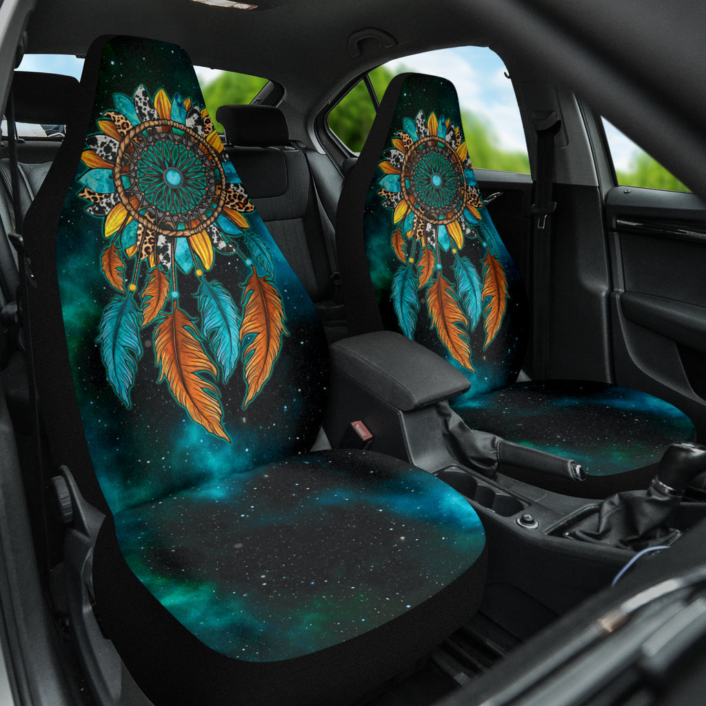 Print Dreamcatcher Sunflower Boho Universal Car Seat Covers