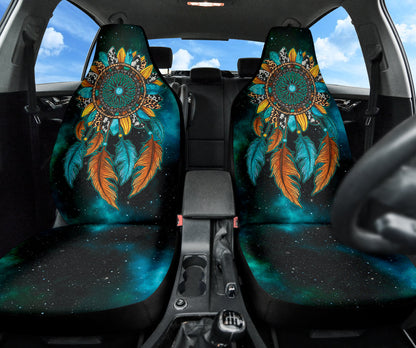 Print Dreamcatcher Sunflower Boho Universal Car Seat Covers