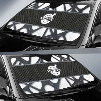 Amazing Volvo Black And White Themed Printed Car Auto Sun Shades