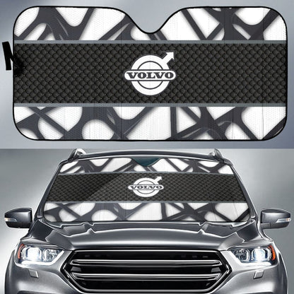 Amazing Volvo Black And White Themed Printed Car Auto Sun Shades