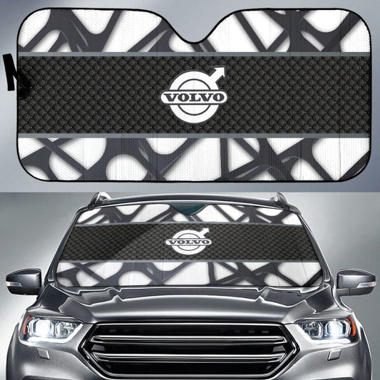Amazing Volvo Black And White Themed Printed Car Auto Sun Shades