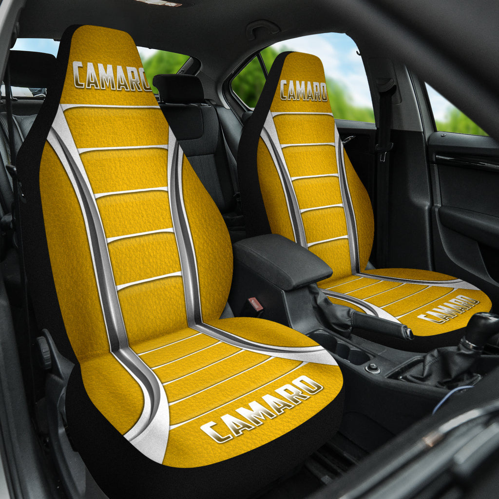 Camaro Yellow Style Car Seat Covers
