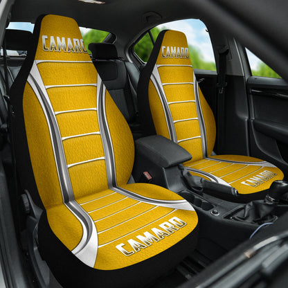 Camaro Yellow Style Car Seat Covers