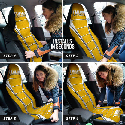 Camaro Yellow Style Car Seat Covers