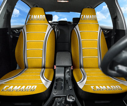 Camaro Yellow Style Car Seat Covers
