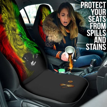 Amazing Gift Ideas Rasta Lion Roaring Car Seat Covers Style