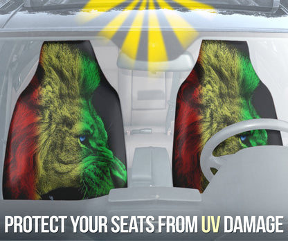 Amazing Gift Ideas Rasta Lion Roaring Car Seat Covers Style