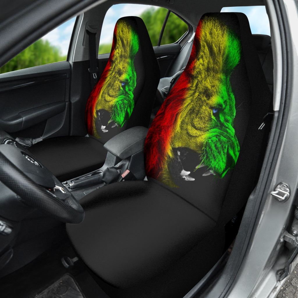 Amazing Gift Ideas Rasta Lion Roaring Car Seat Covers Style