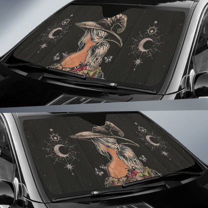 Witch Moon Butterfly Car Auto Sun Shades