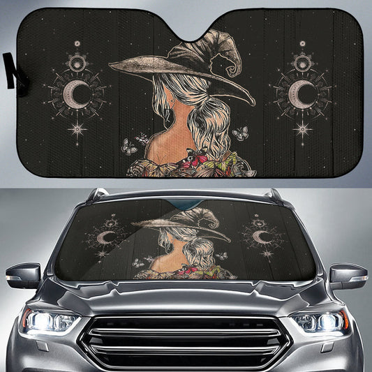 Witch Moon Butterfly Car Auto Sun Shades