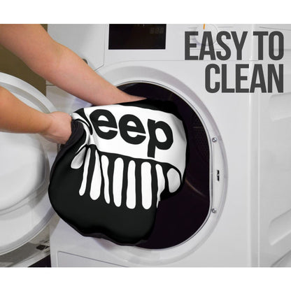 Jeep Offroad Wobble White Black Car Seat Covers Custom