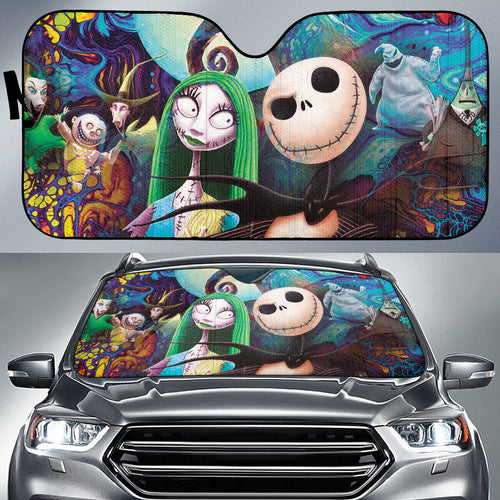 Jack Skellington & Sally Car Auto Sun Shades