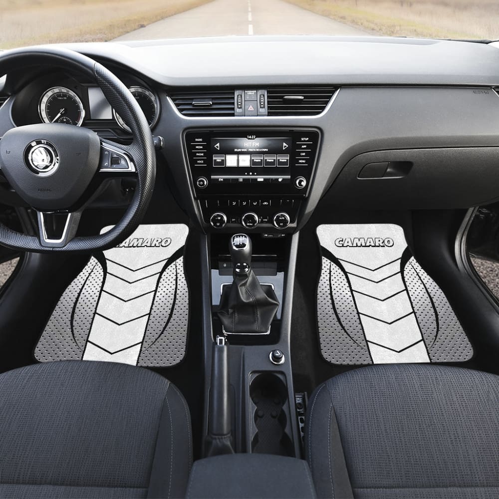Camaro White Car Floor Mats