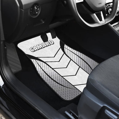 Camaro White Car Floor Mats