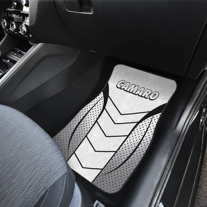 Camaro White Car Floor Mats