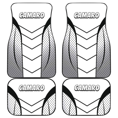 Camaro White Car Floor Mats