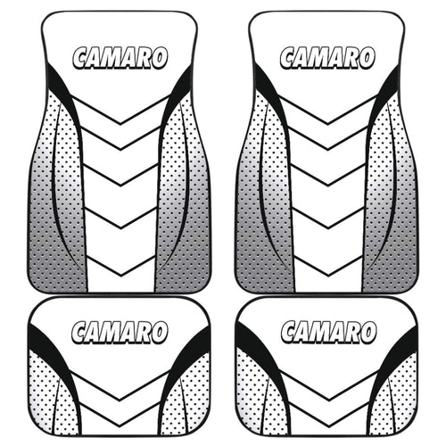 Camaro White Car Floor Mats