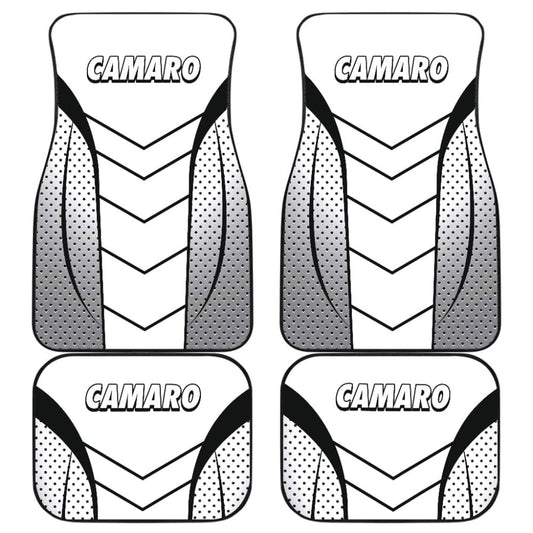 Camaro White Car Floor Mats