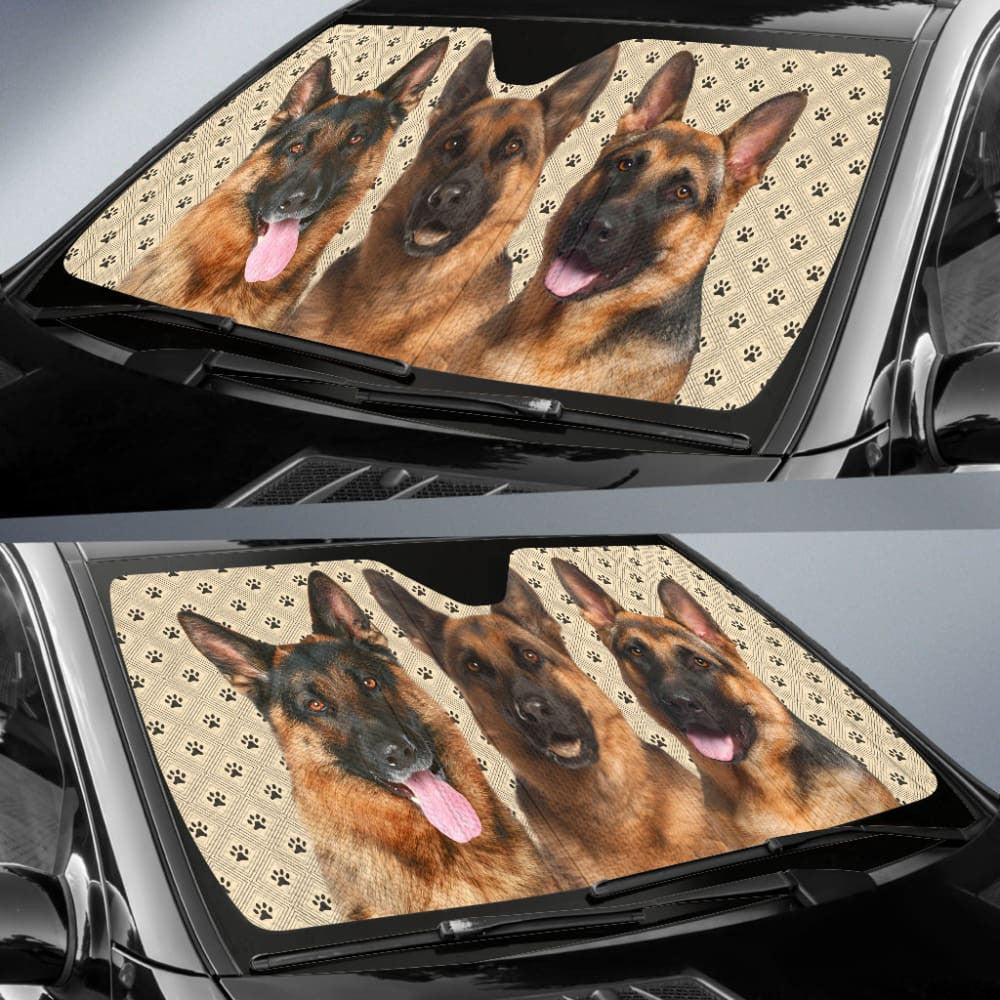 German Shepherd Dog Car Auto Sun Shades