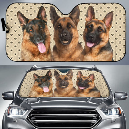 German Shepherd Dog Car Auto Sun Shades