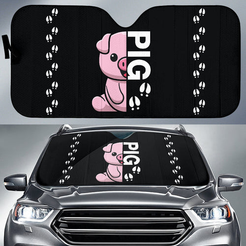 Amazing Love Cute Pig Car Auto Sun Shades