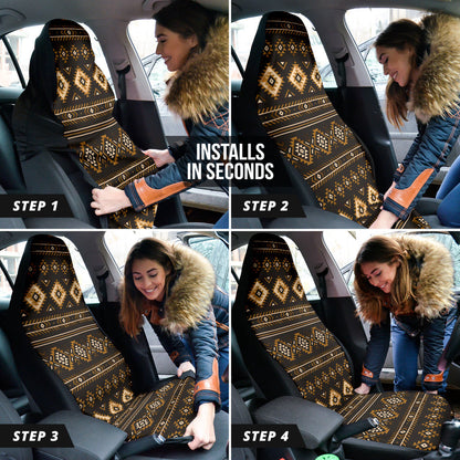 Aztec Boho Pattern Vintage Car Seat Covers