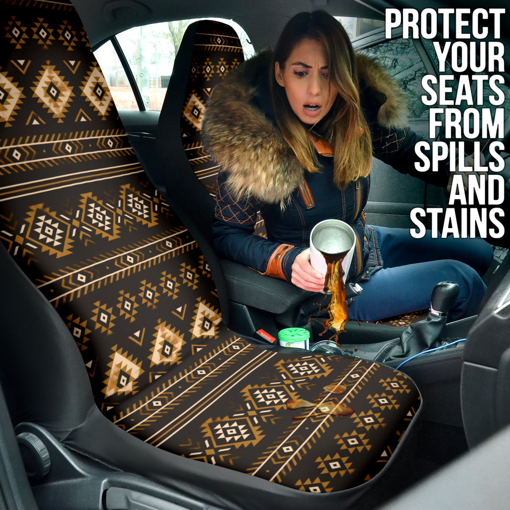 Aztec Boho Pattern Vintage Car Seat Covers