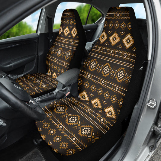 Aztec Boho Pattern Vintage Car Seat Covers