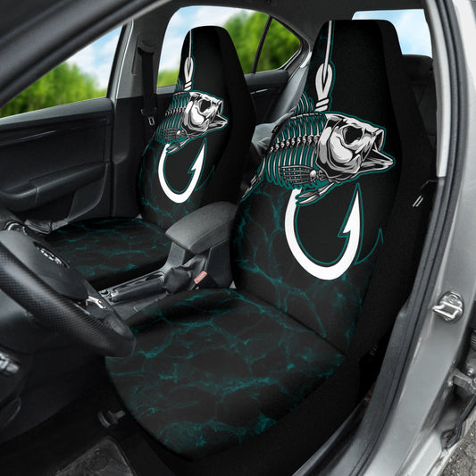 Fish Bone Fishing Hook Car Seat Covers