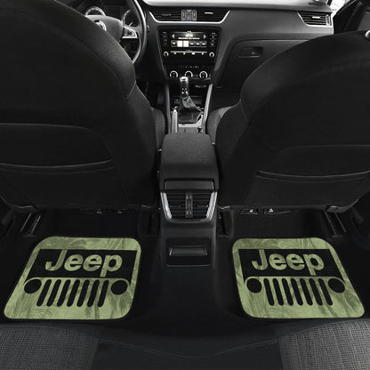 Jeep Offroad Drabolive Black Beach Palms Car Floor Mats Style