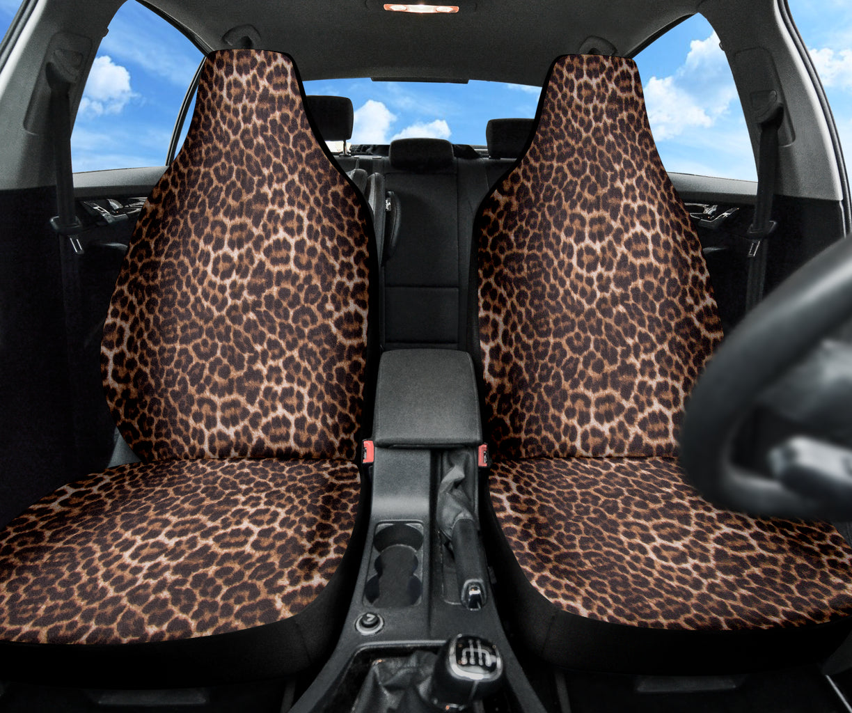 Leopard Brown Skin Car Seat Covers