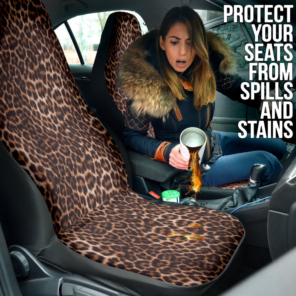 Leopard Brown Skin Car Seat Covers