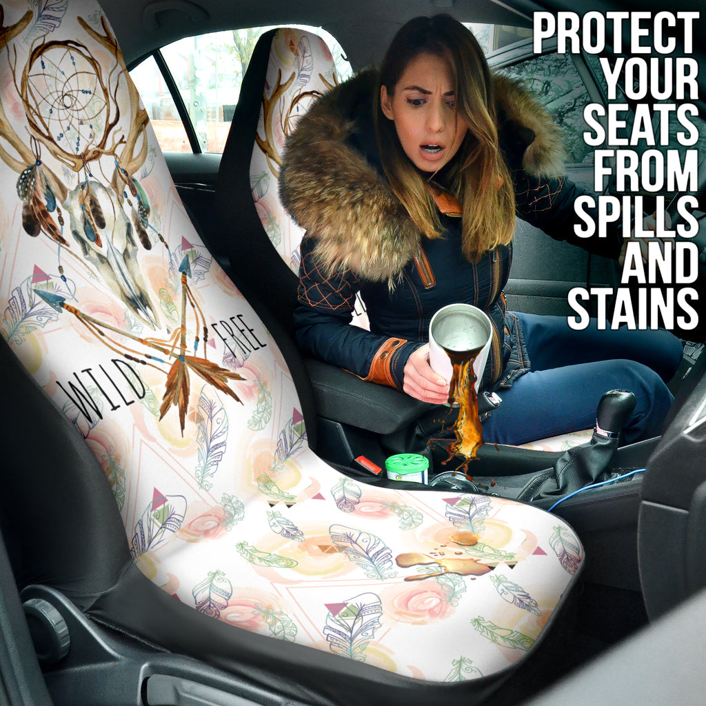 Deer Boho Dream Catcher Wild Free Car Seat Covers