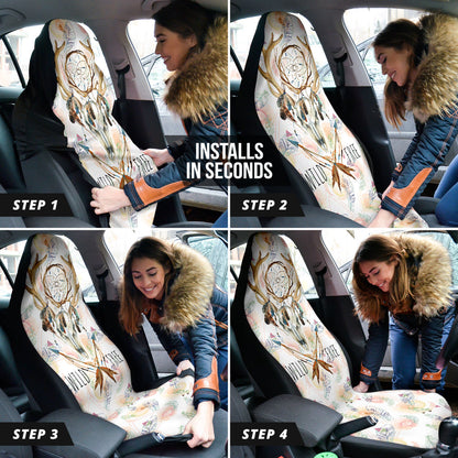 Deer Boho Dream Catcher Wild Free Car Seat Covers