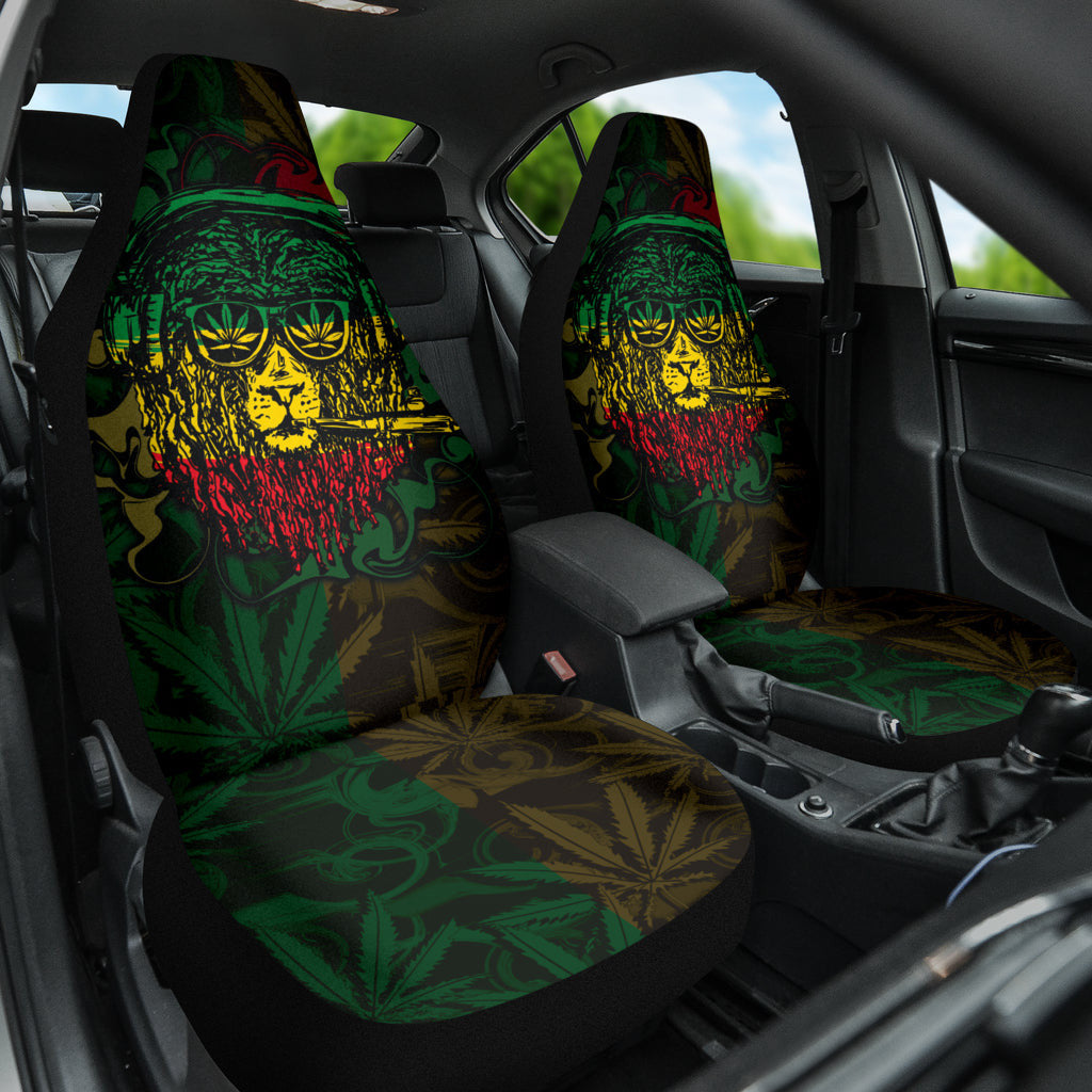 Jamaica and Rasta Lion Car Seat Covers