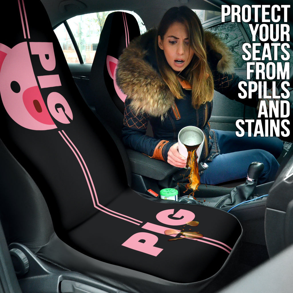 Pink Pig Lovers Car Seat Covers
