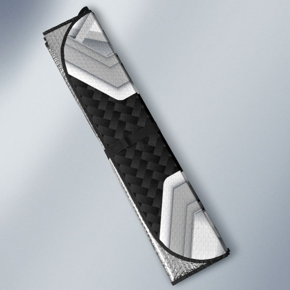 Amazing Volvo White Black Themed Printed Car Auto Sun Shades