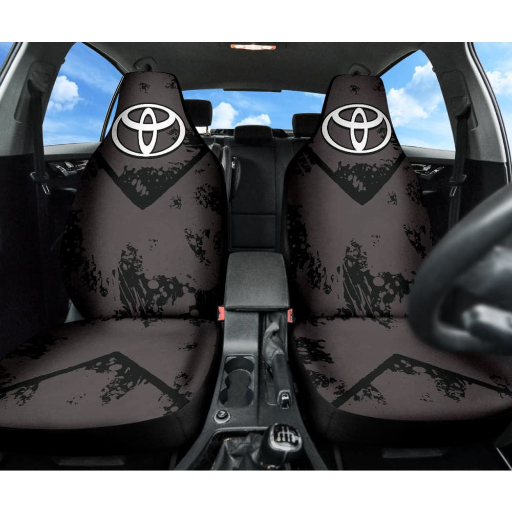 Black And Grey Toyota Amazing Style Car Seat Covers Custom