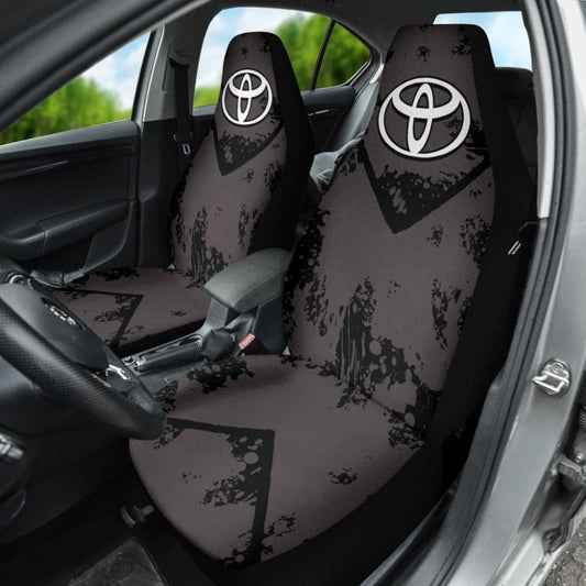 Black And Grey Toyota Amazing Style Car Seat Covers Custom