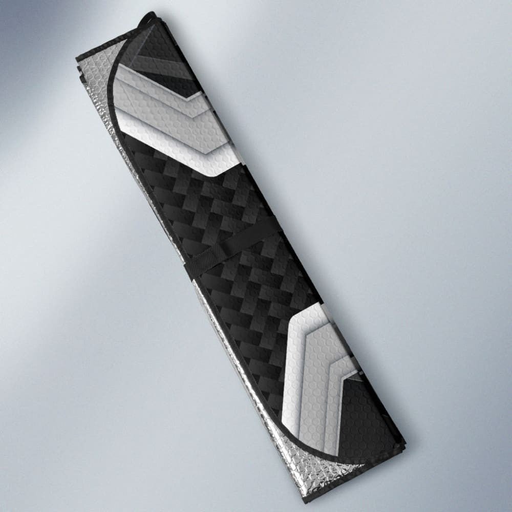 Amazing Volvo Silver Black Themed Printed Car Auto Sun Shades