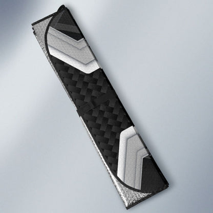 Amazing Volvo Silver Black Themed Printed Car Auto Sun Shades