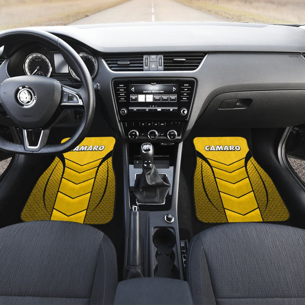 Camaro Yellow Car Floor Mats