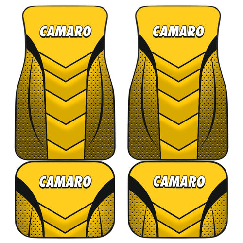 Camaro Yellow Car Floor Mats