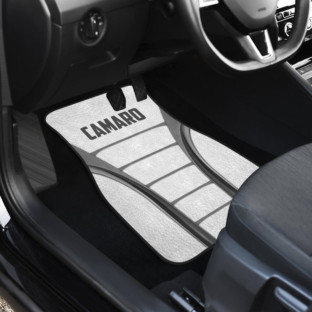 Camaro White Car Floor Mats