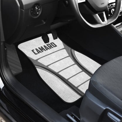 Camaro White Car Floor Mats